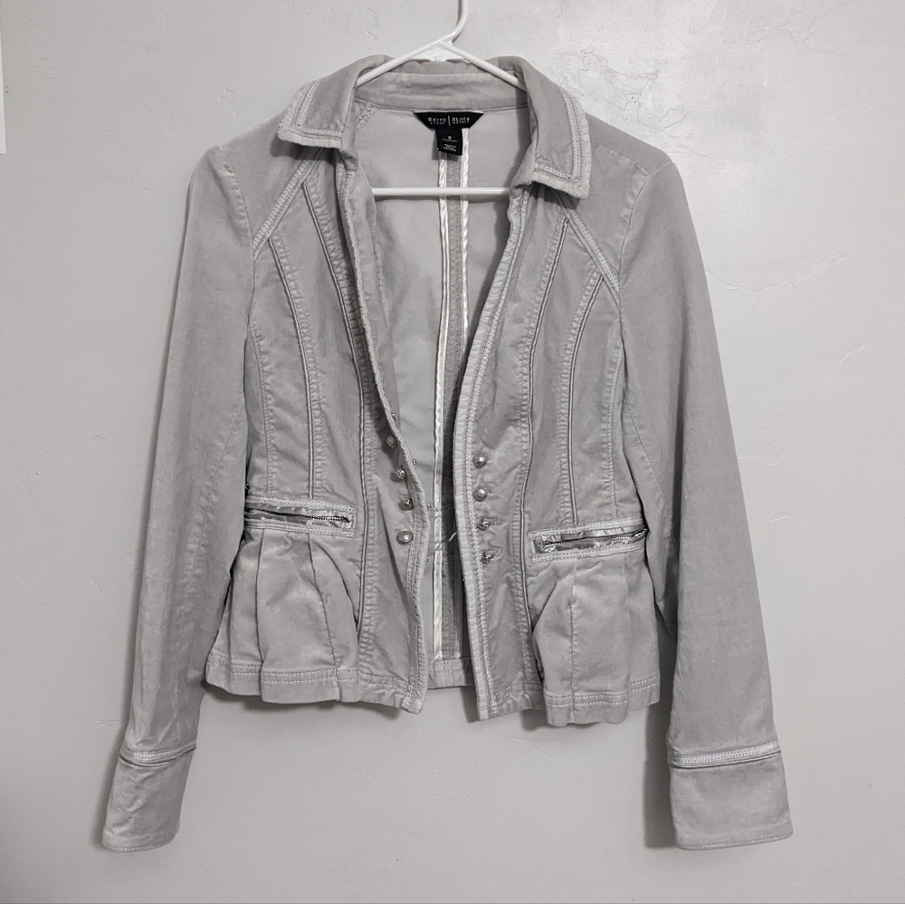 White House Black Market Women's Grey Jacket